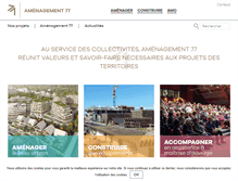 Tablet Screenshot of amenagement77.fr